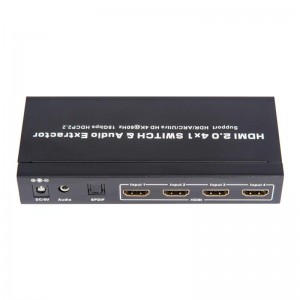 Prise en charge du sélecteur HDMI 4x1 et de l’extracteur audio V2.0 ARC Ultra HD 4Kx2K @ 60Hz HDCP2.2 18Gbps