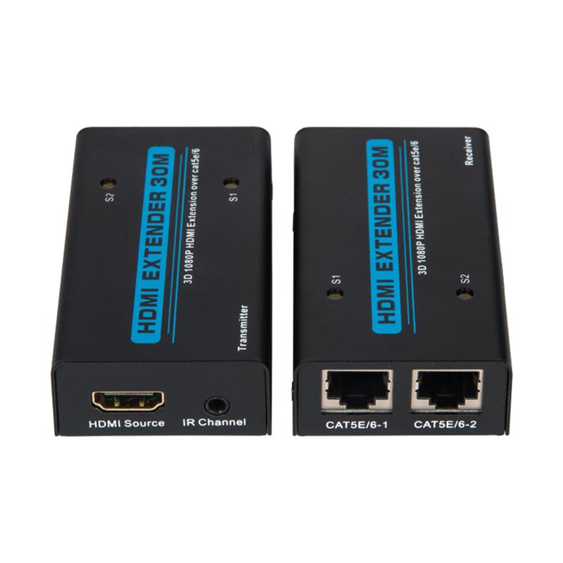 V1.3 HDMI Extender 30m sur câble double cat5e \/ 6 Prise en charge Full HD 1080P