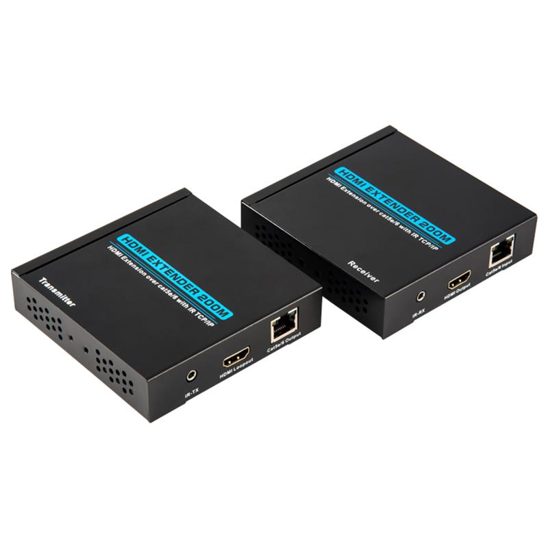 V1.3 HDMI Extender 200m sur câble unique cat5e \/ 6 Prise en charge Full HD 1080P POE