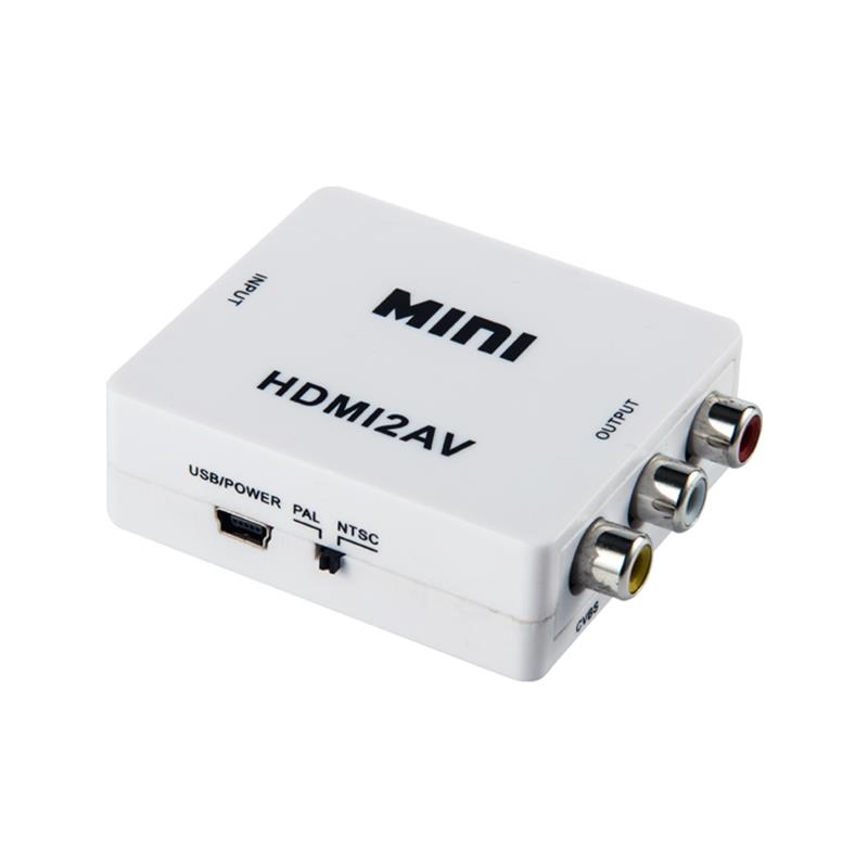 Convertisseur HDMI vers AV \/ RCA mini-taille 1080P