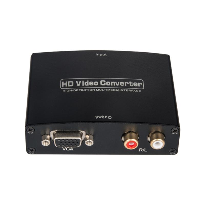 Convertisseur audio HDMI vers VGA + R \/ L AUDIO 1080P