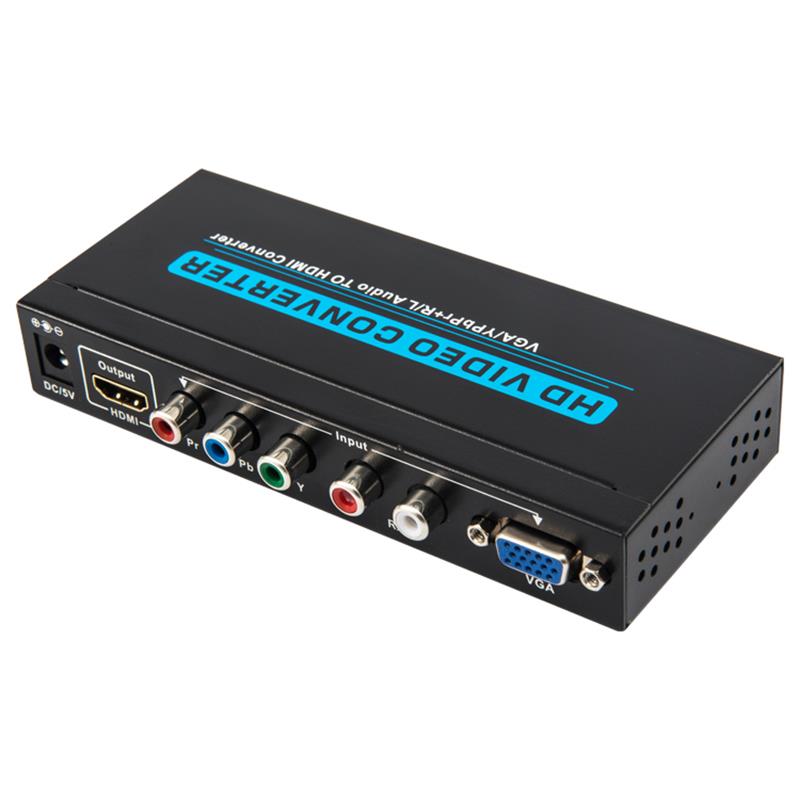 Convertisseur audio vers HDMI VGA \/ YPbPr + R \/ L 1080P