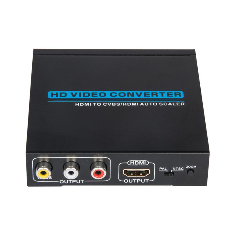 Convertisseur HDMI vers CVBS \/ AV + HDMI CONVERTER 1080P