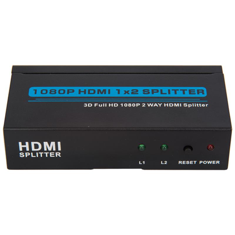 Deux ports HDMI 1x2 Splitter Support 3D Full HD 1080P