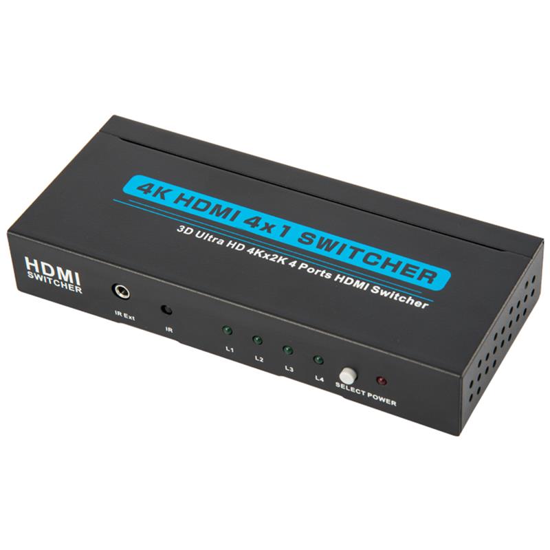 V1.4 4K \/ 30Hz HDMI 4x1 Switcher Support 3D Ultra HD 4K * 2K \/ 30Hz