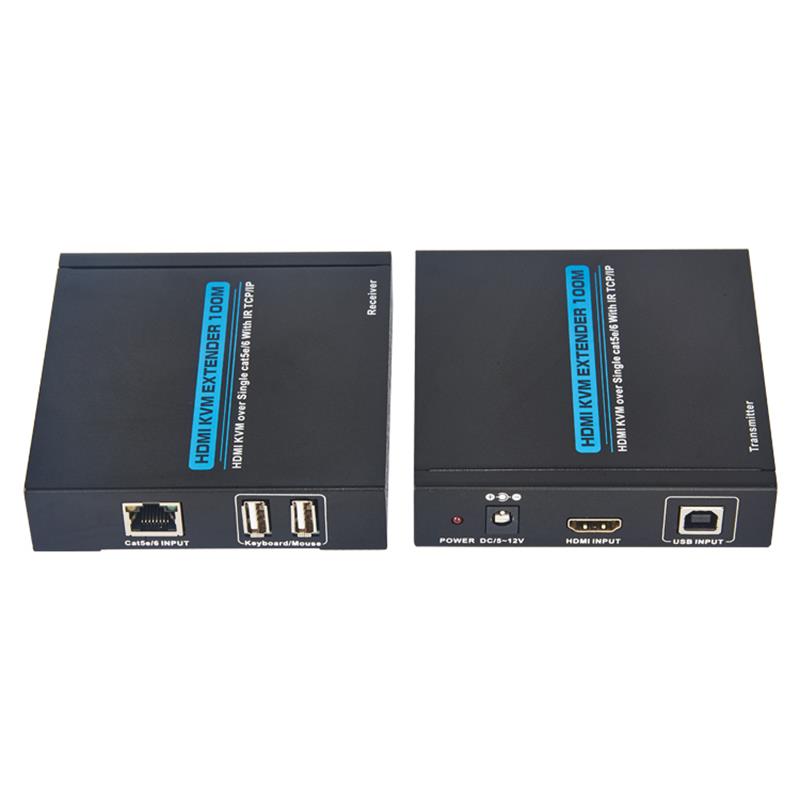 HDMI KVM extensible 100m over Single cat5e / 6 Supporting Full HD 1080p